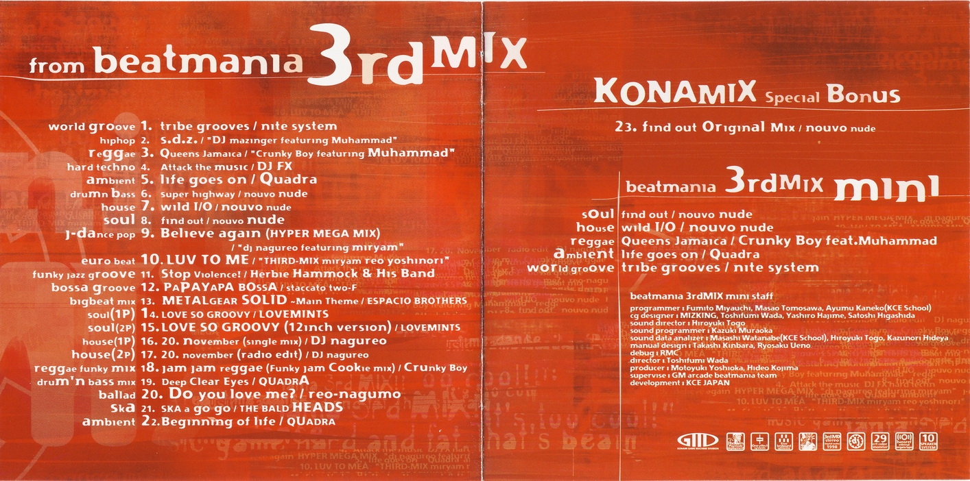コナミ beat mania 3rd MIX ビートマニア 取扱説明書 Amazon.co.jp: beatmania 3rd MIX complete: ミュージック
